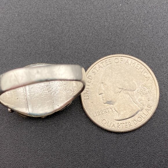 Richard Begay (RB) Navajo Sterling Silver Turquoise Ring Size 11.75 - 11.2 grams - Picture 12 of 15